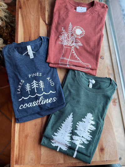 Lakes, Pines and Coastlines T-Shirt