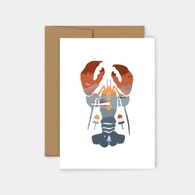 Maine Lobster Greeting Card