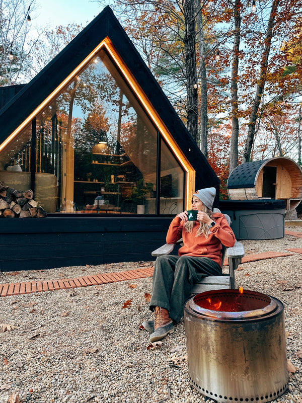 A Cozy A-Frame Getaway in Southcoast Maine