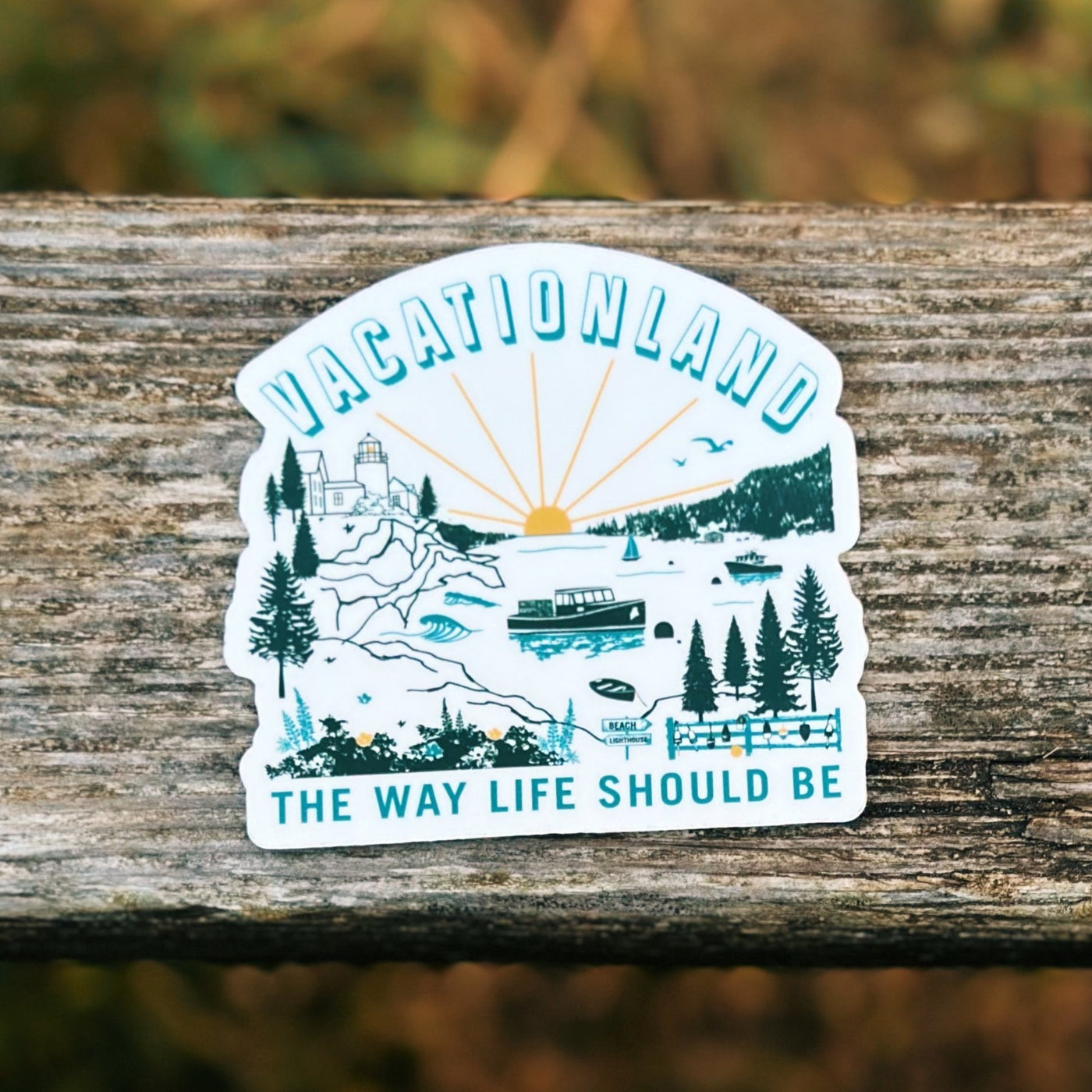 Vacationland Sticker