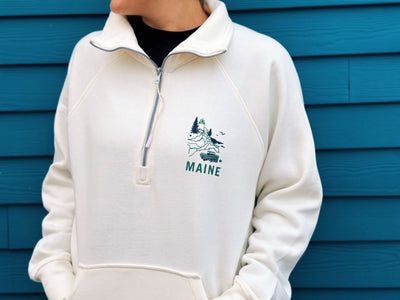 Vacationland Half Zip Sweatshirt