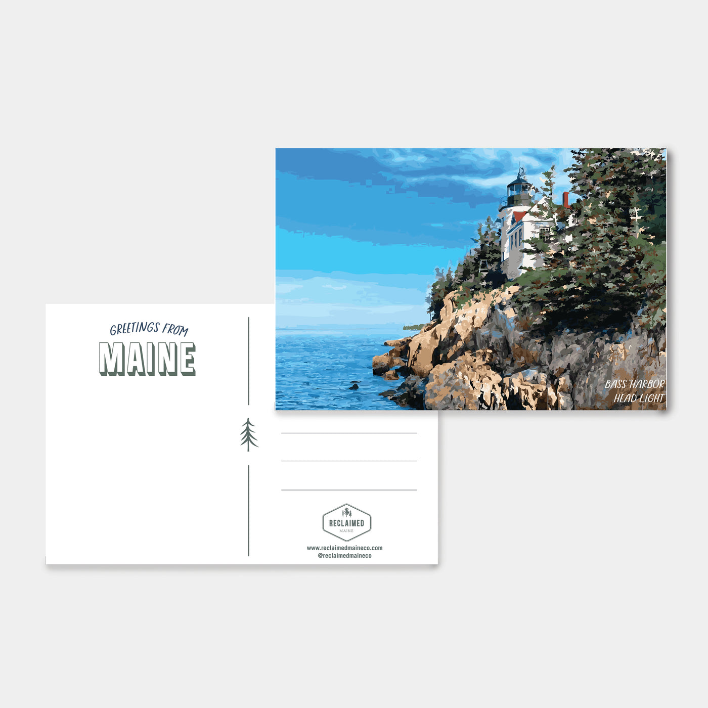 Bass Harbor Head Light Post Card