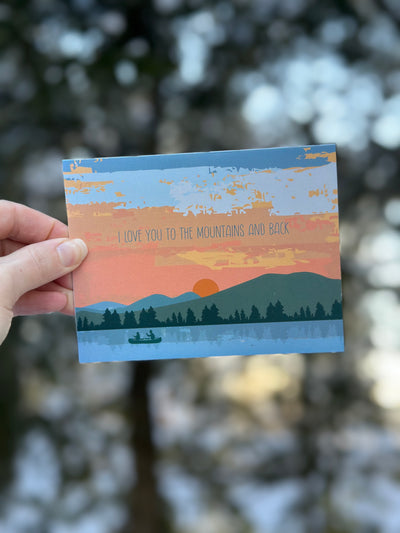 Love You To The Mountains Card