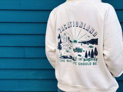 Vacationland Half Zip Sweatshirt