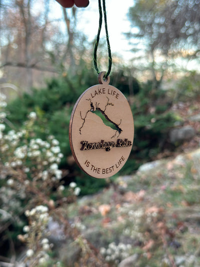 Custom Lake Cutout Ornament | Choose Your Lake