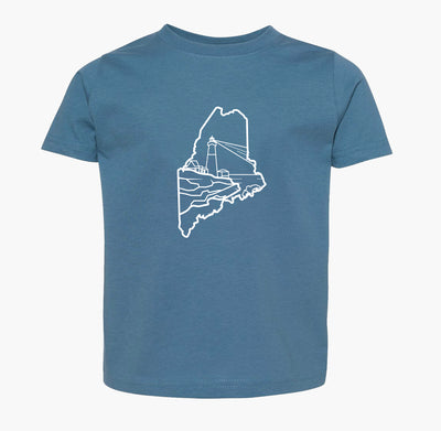 Maine Lighthouse Toddler Tee (2T-5/6T)