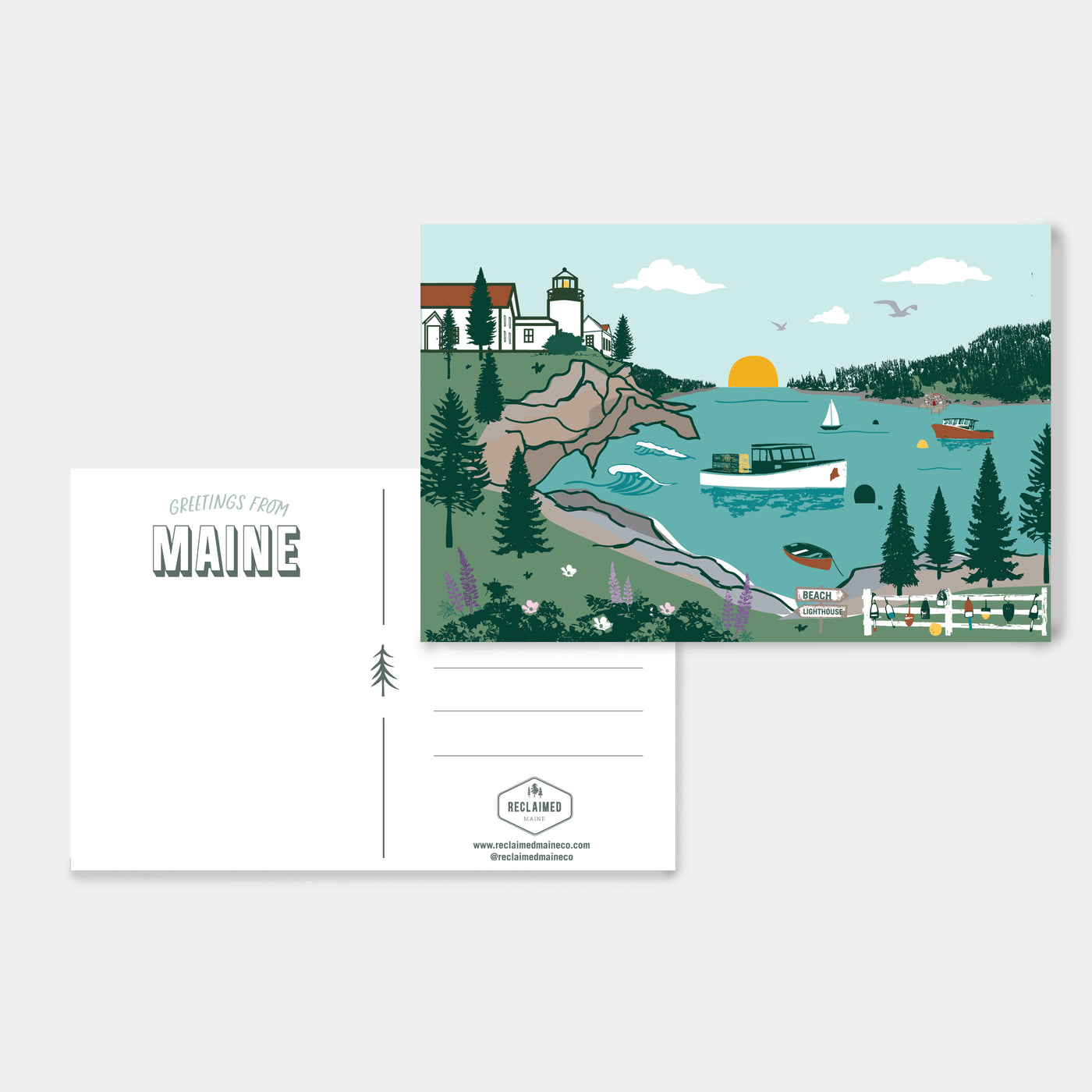 Coastal Maine Post Card