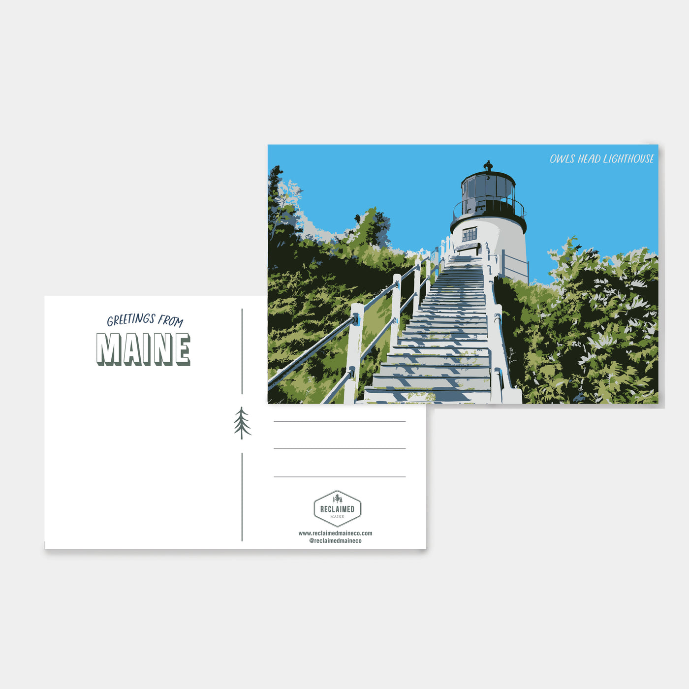 Owls Head Light Post Card