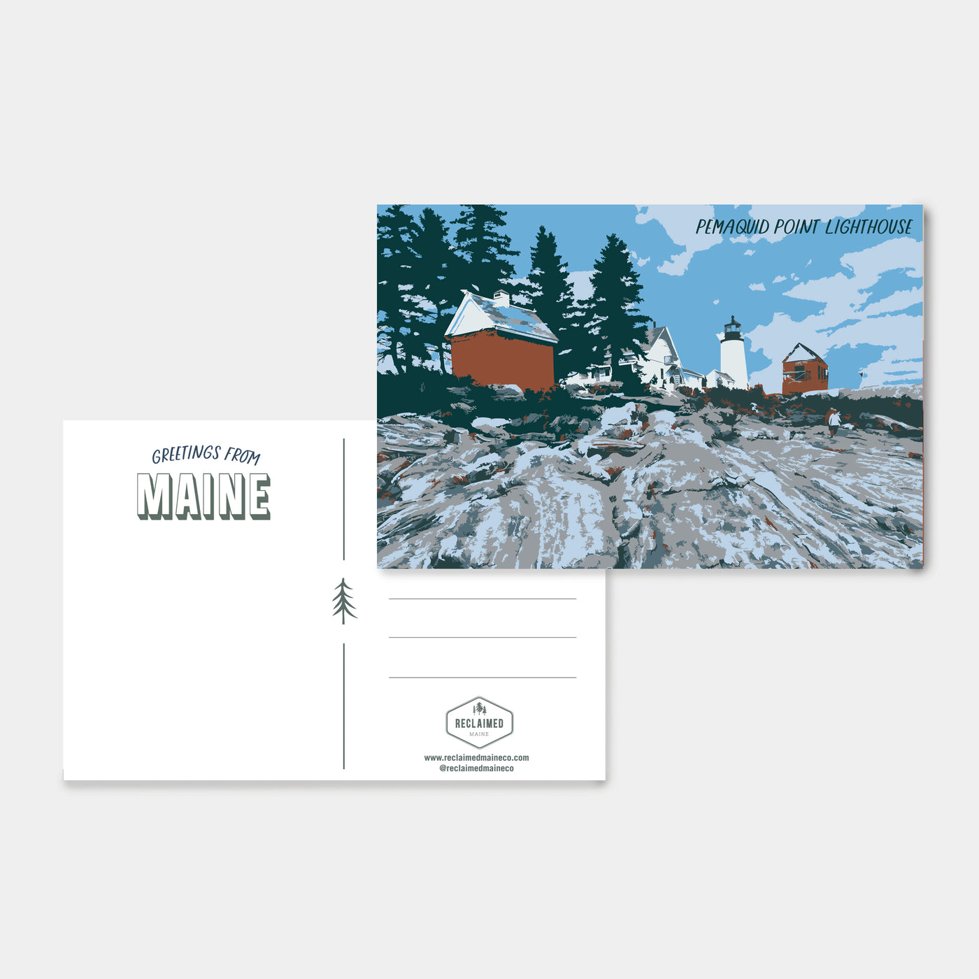 Pemaquid Point Lighthouse Post Card