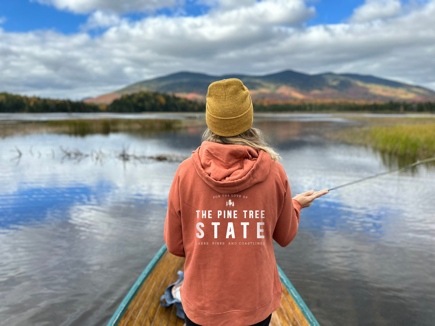 Pine Tree State Funnel Neck Sweatshirt