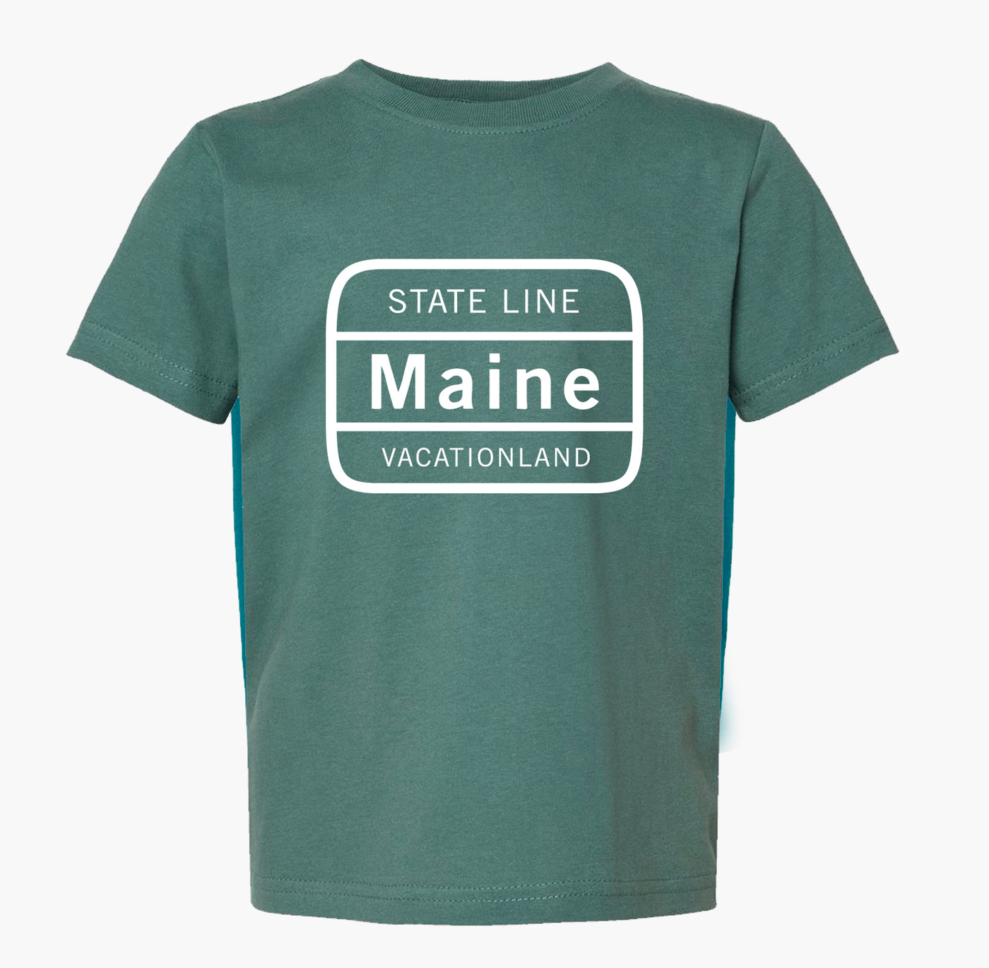 Maine State Line Sign Toddler Tee (2T-5/6T)