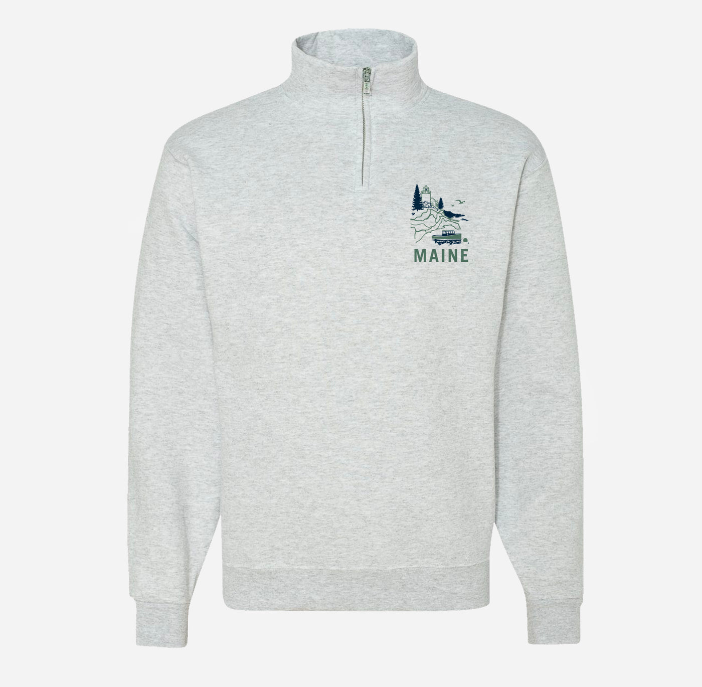 Vacationland Ash Quarter Zip Sweatshirt