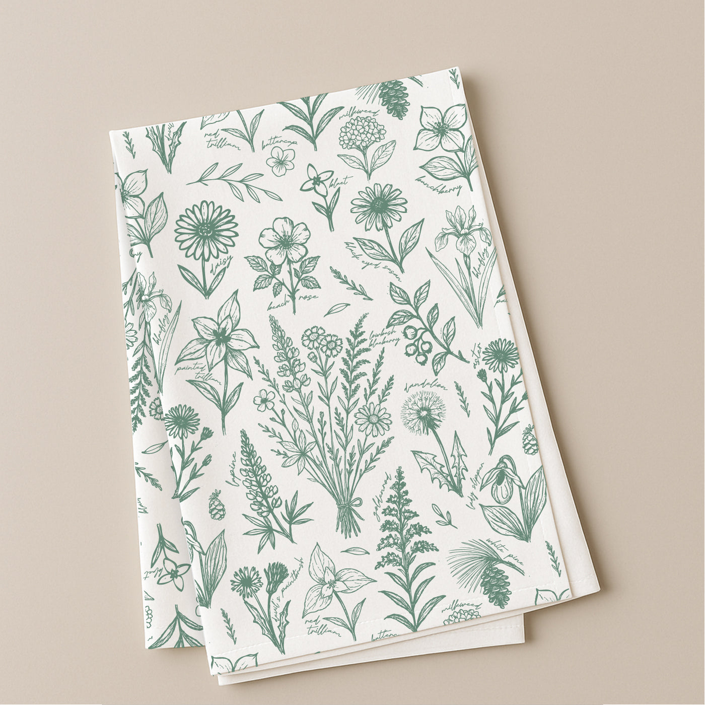 Wildflowers Tea Towel