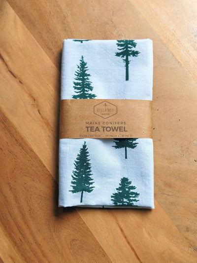 Conifer Trees Tea Towel