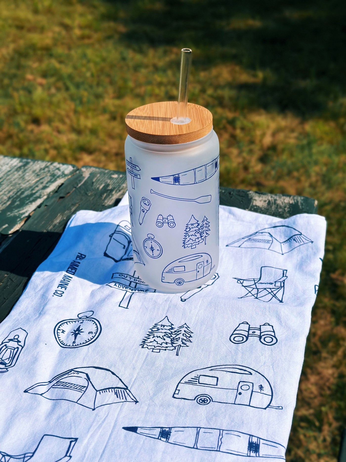 Outdoor Adventure Tea Towel