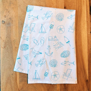 Coastal Tea Towel