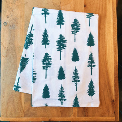 Conifer Trees Tea Towel