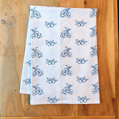 Maine Blueberries Tea Towel