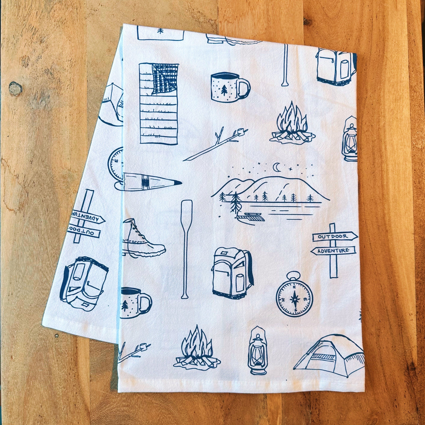 Outdoor Adventure Tea Towel