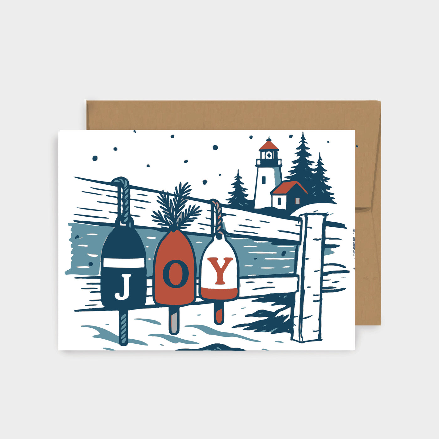 JOY Lobster Buoys Holiday Card
