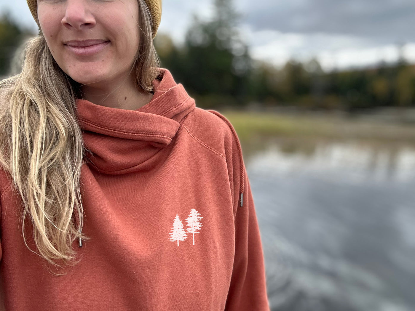 Pine Tree State Funnel Neck Sweatshirt