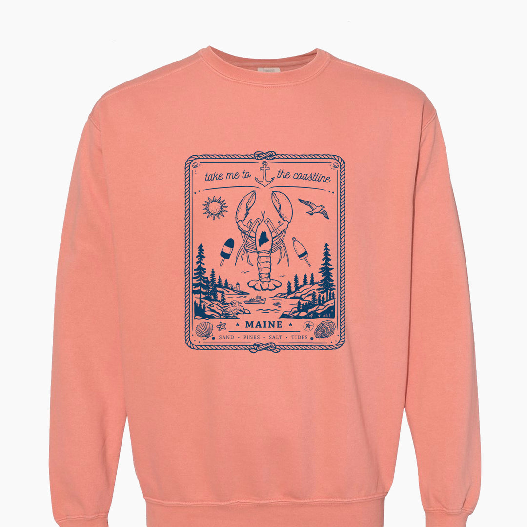 Take Me to the Coastline Crewneck | Reclaimed Maine Co.