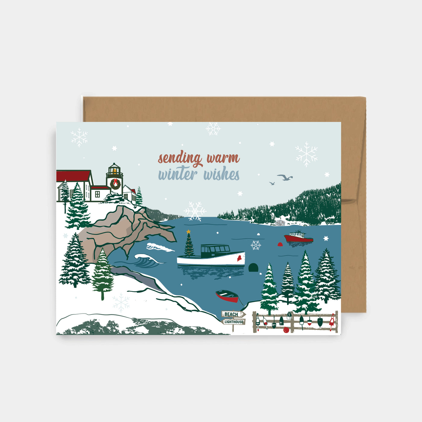 Warm Winter Wishes Greetings Card