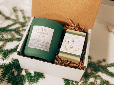 Pine Candle & Soap Gift Set