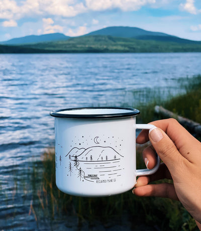 Lakes, Pines and Coastlines Camper Mug