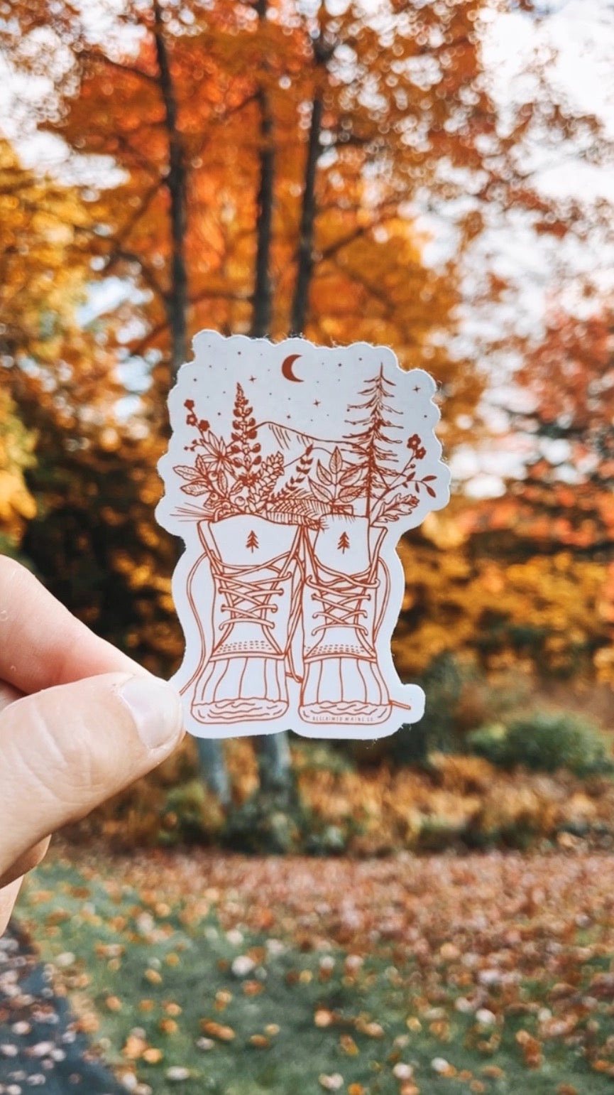 Outdoorsy Boots Sticker