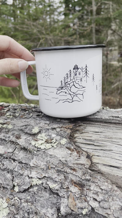 Lakes, Pines and Coastlines Camper Mug