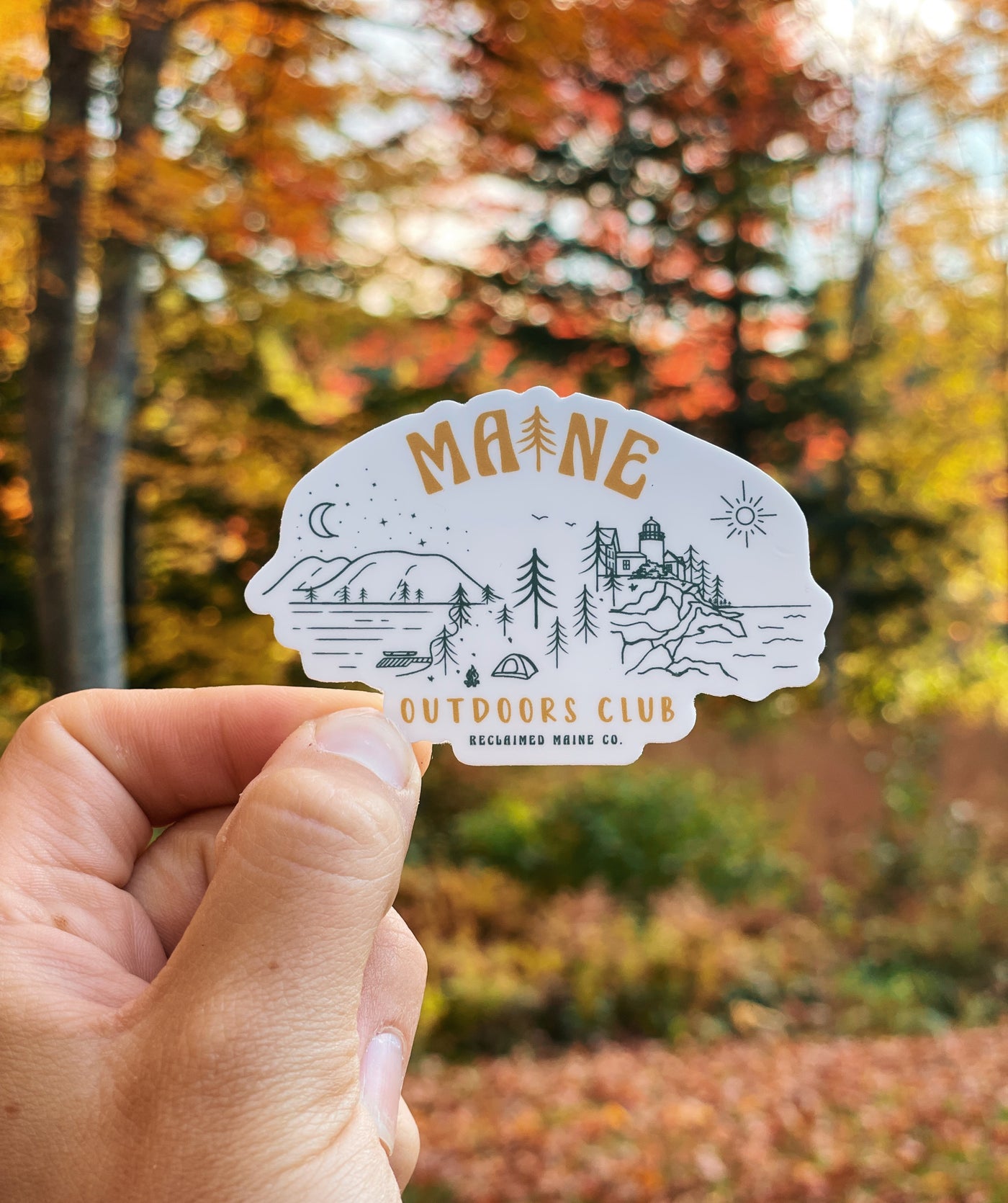 The Maine Outdoors Club Sticker