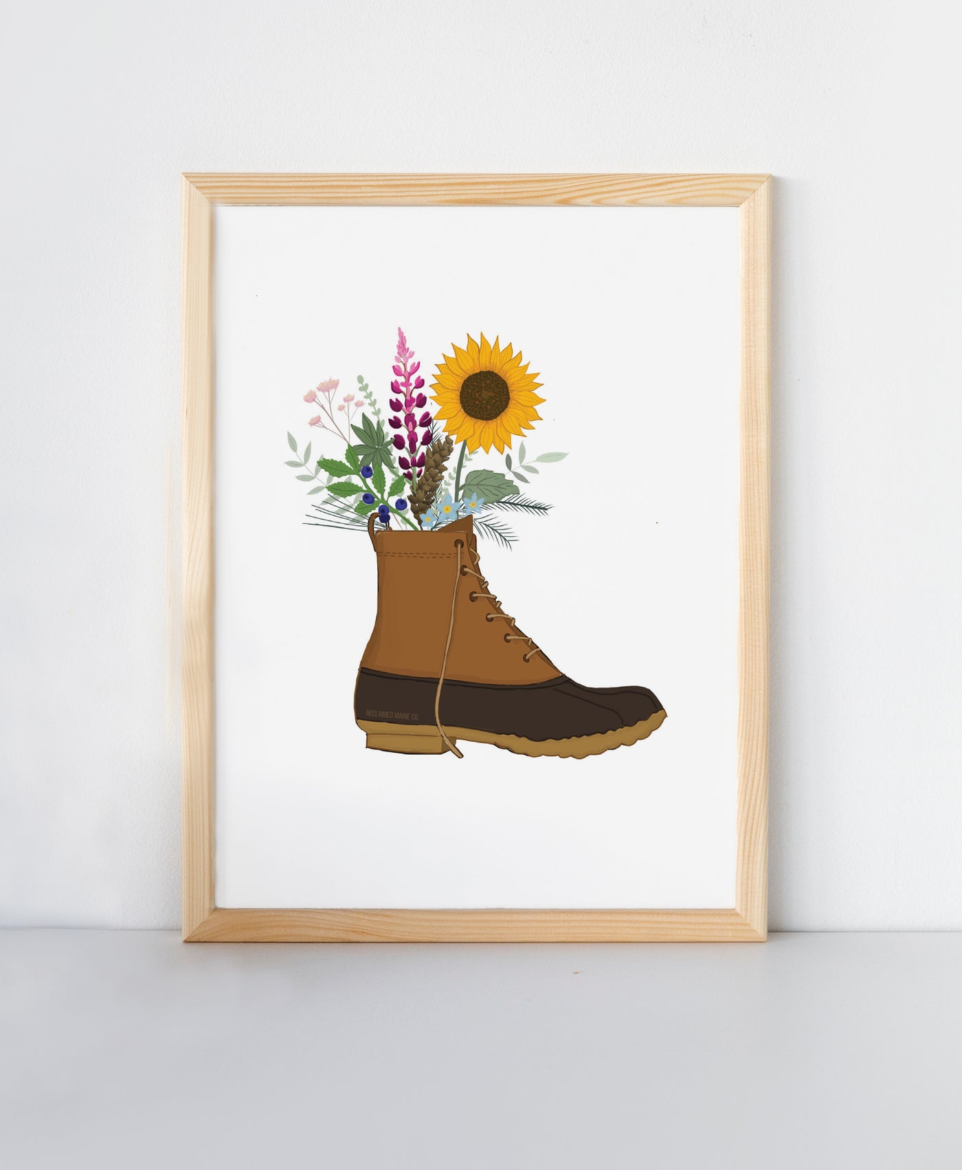 Maine Boot Bouquet Print
