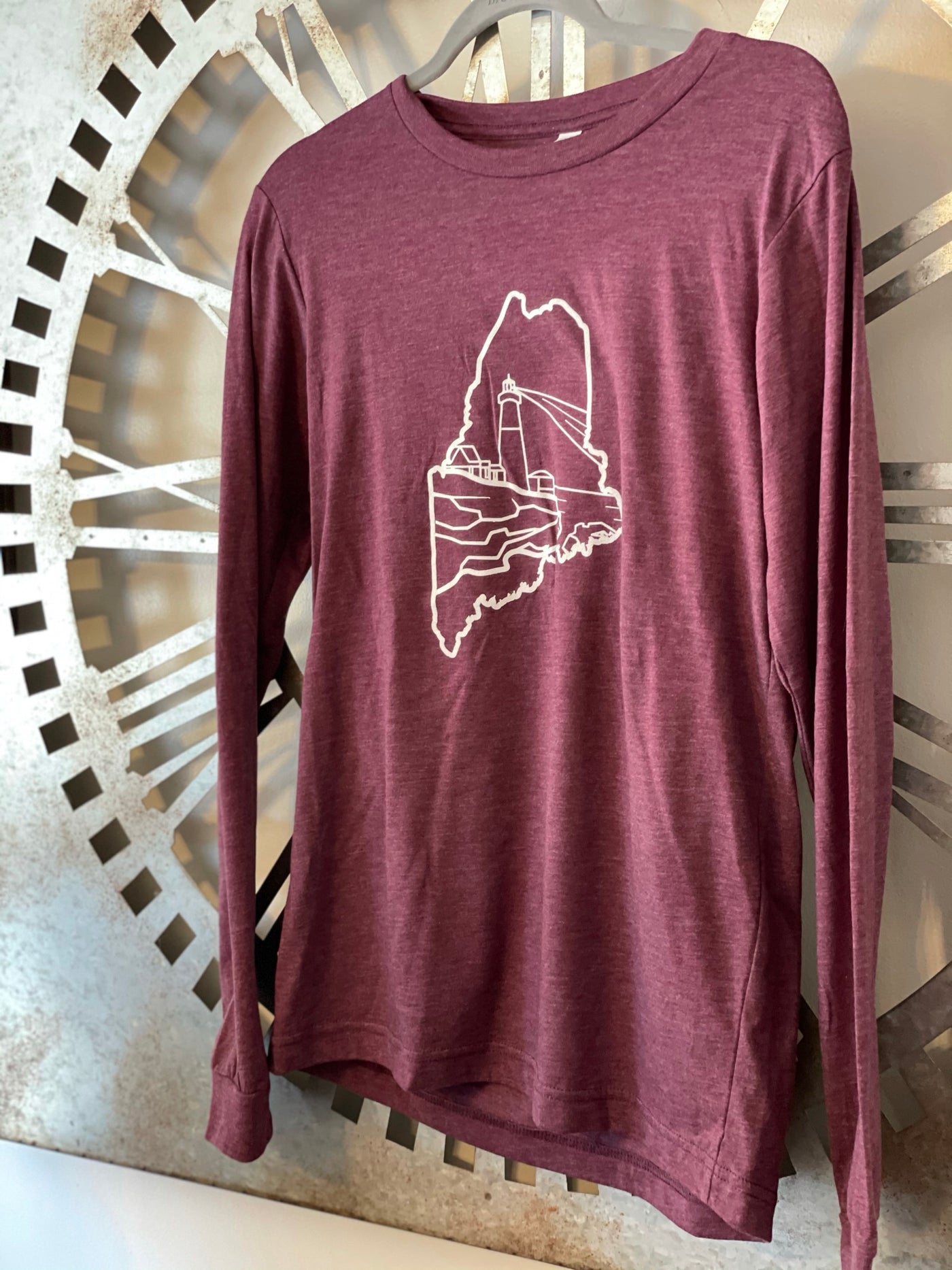 Maine Lighthouse Long Sleeve T-Shirt