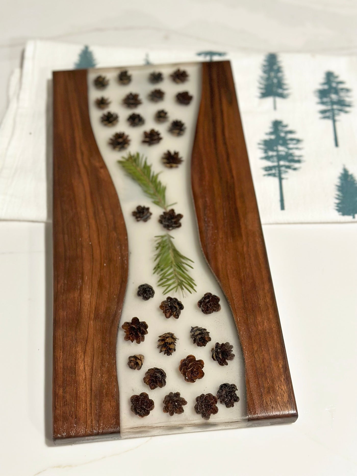 Pine Cones + Needle Serving Board