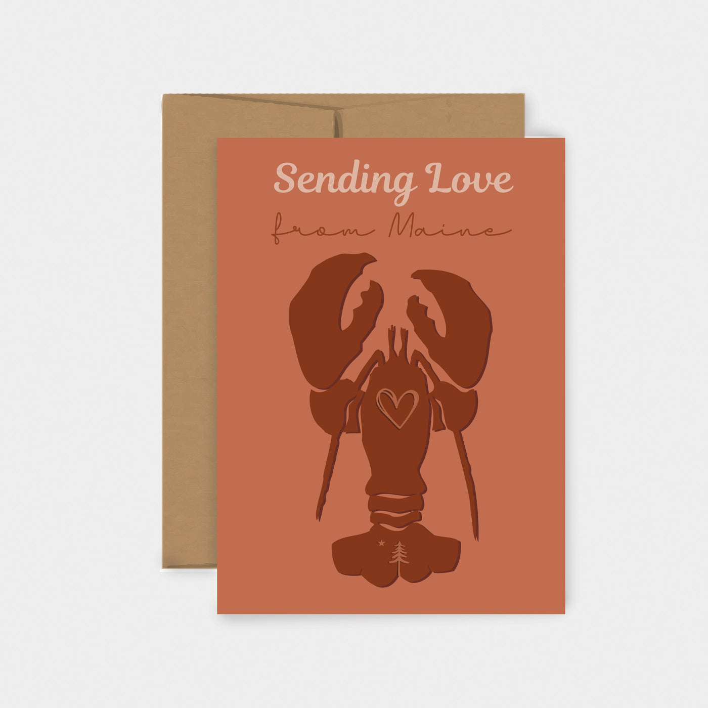 Sending Love from Maine Greeting Card