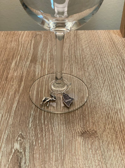 Maine Wine Glass Charm Set