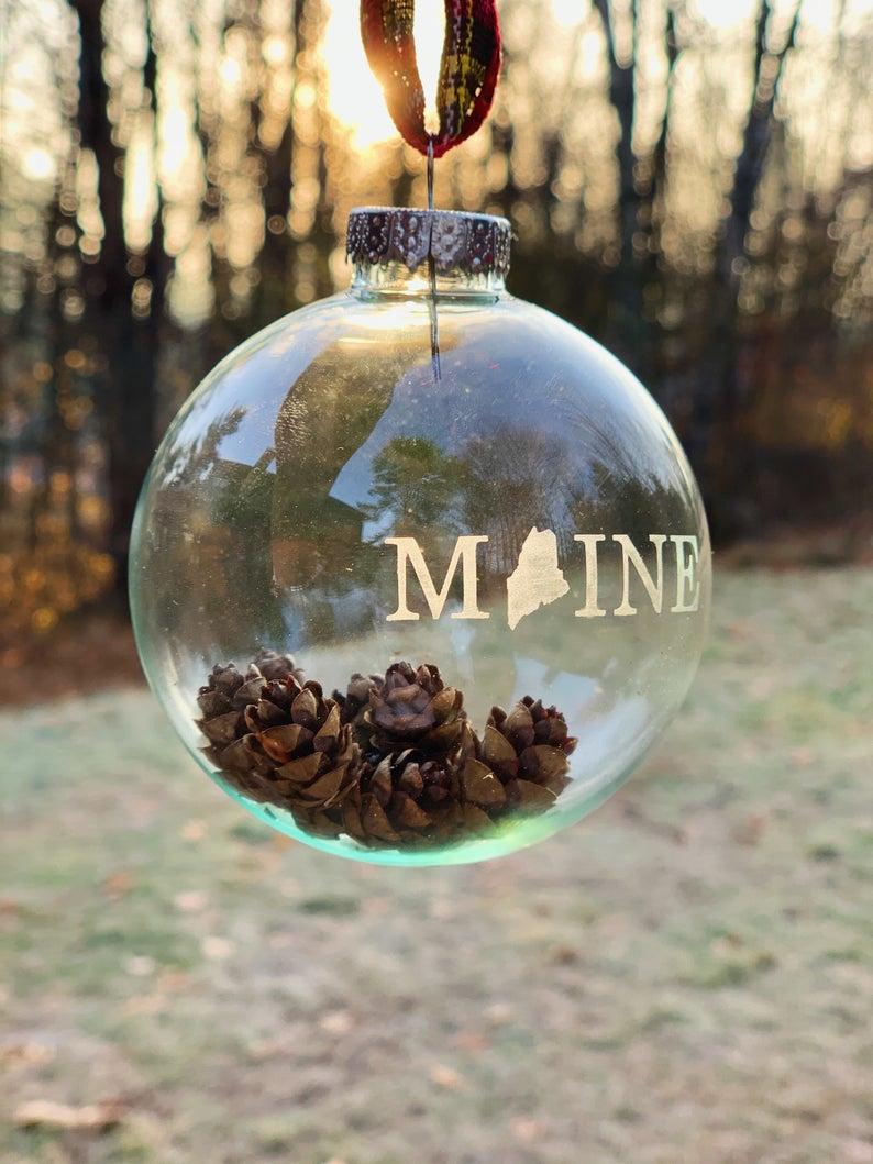 Maine Pine Cone Ornament