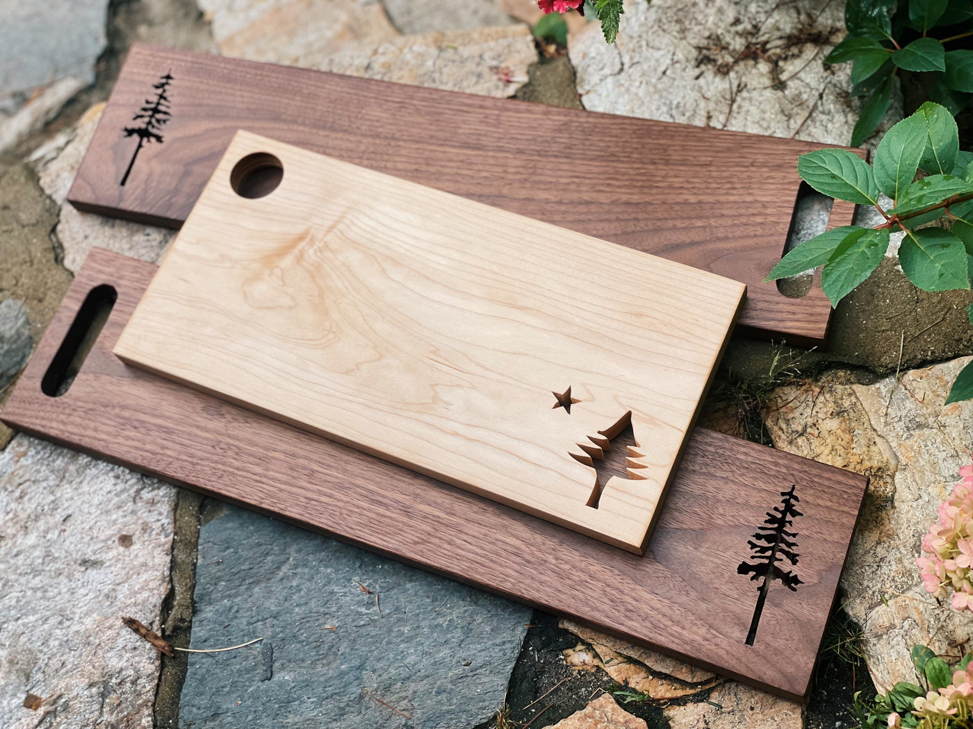 Pine Tree State Flag Serving Board