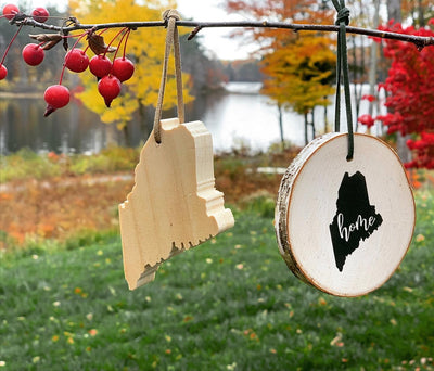 Reclaimed Wood Maine Ornaments