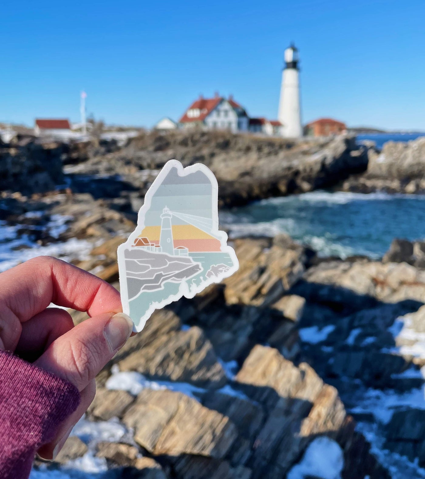 Original Maine Lighthouse Sticker
